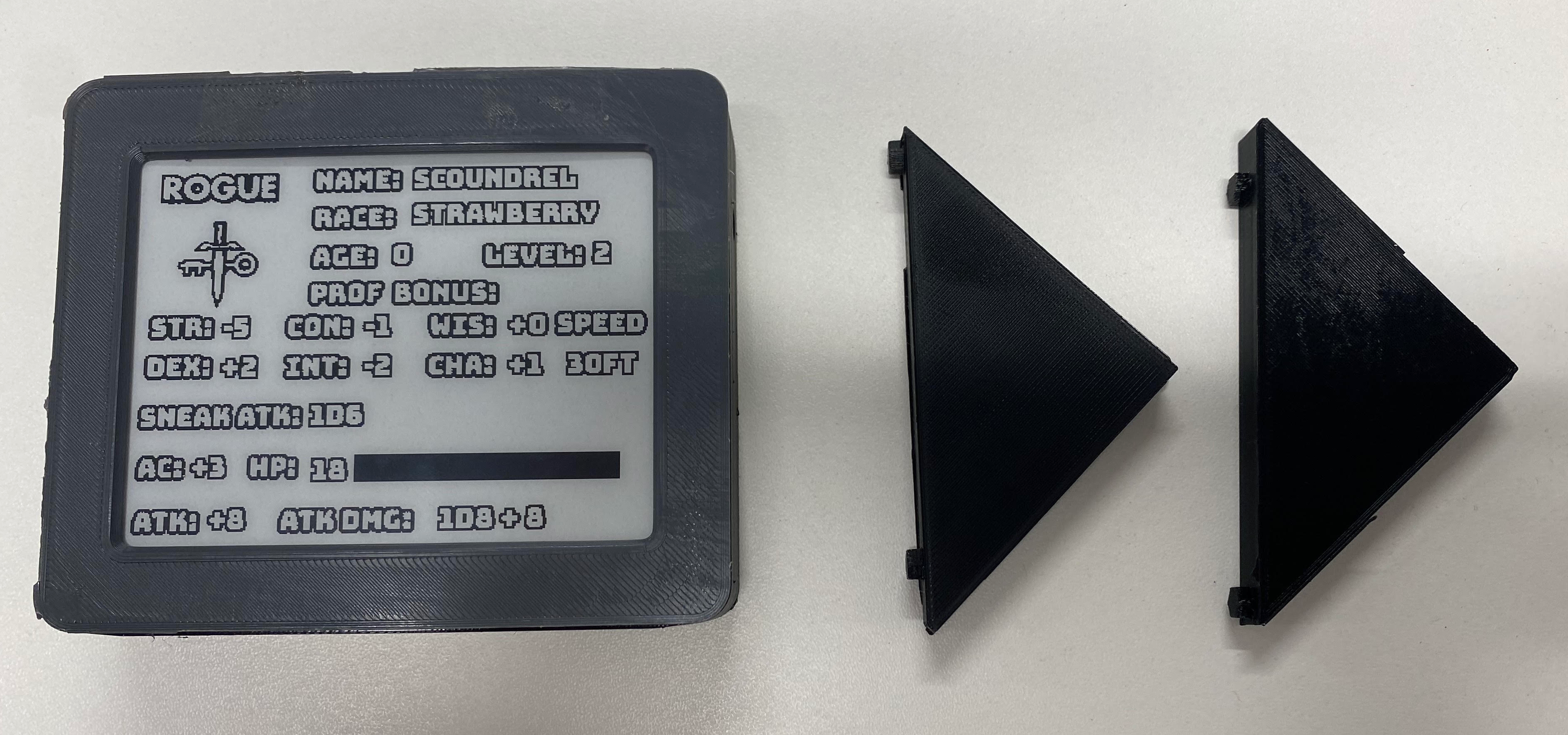 Finished SageSlate e-ink screen with stands